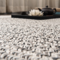 Grey pattern PP woven indoor outdoor rug carpet